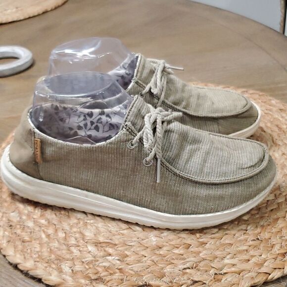Hey Dude Women’s Wendy's,  Chambray Sage, Size 7 - Picture 5 of 8